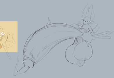 1boy 2d 2d_(artwork) 2d_artwork balls ballsack big_balls big_penis foreskin fur furry furry_male furry_only ic0nmon icon_(ic0nmon) iconom long_ears male male_focus male_only open_mouth penis penis_bigger_than_body precum pubes pubic_hair redraw sketch solo solo_focus solo_male sweatdrop tagme teapot_(body_type) text text_bubble uncircumcised veiny_penis