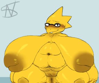 1girls 2d alphys ass bbw beautiful belly belly_overhang big_ass big_breasts breasts cellulite chubby completely_nude cute fat female female_only freckles fupa glasses humanoid hyper hyper_ass hyper_breasts hyper_thighs inverted_nipples lizard lizard_girl lizard_humanoid nerd nightsome nude nude_female pussy rustic_girl sagging_breasts solo ssbbw stretch_marks undertale undertale_(series) venus_body voluptuous
