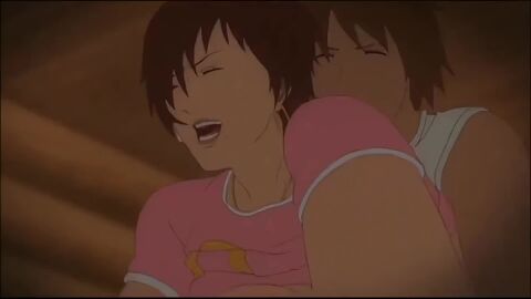 1girls 2boys anal anal_sex animated bed bedroom brown_eyes brown_hair canonical_scene double_penetration erika_(gyo) gyo_tokyo_fish_attack hi_res moaning moaning_in_pleasure no_sound nude penis pussy sandwiched screencap sex short_hair tagme threesome vaginal_penetration vaginal_sex video