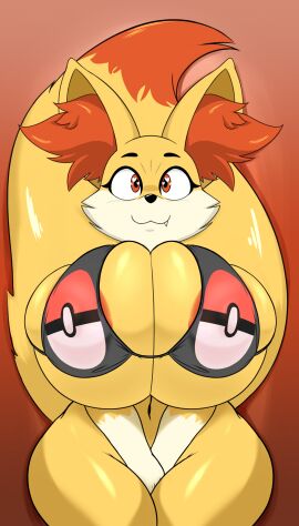 1girls :3 :3c big_breasts bikini breasts curvy cute cute_fang fangs female fennekin floof fluffy fluffy_ears fluffy_tail fox fox_girl furry heart-shaped_pupils looking_at_viewer niki_(dofunut) owo pokemon pokemon_(species) seii3 smile smiling smiling_at_viewer solo solo_female thighs uwu yiff