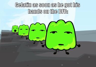 beatboxing bfdi bfdi_mouth bfdia gelatin gelatin_(bfdi) gelatin_as_soon_as_he_got_his_hands_on_the_bfb green_body lollipop lollipop_(bfdi) purple_body shorter_than_10_seconds singing tagme tpot tuff video
