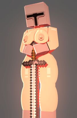 1girls 3d big_breasts blush breasts coresvoid curvy curvy_body curvy_female curvy_figure digital_media_(artwork) female female_focus female_knight hi_res hidden_eyes horny horny_female knight mine-imator minecraft nipples oc original_character pointy_teeth pussy shadow smooth_skin thick_thighs thigh_highs thighs wide_hips