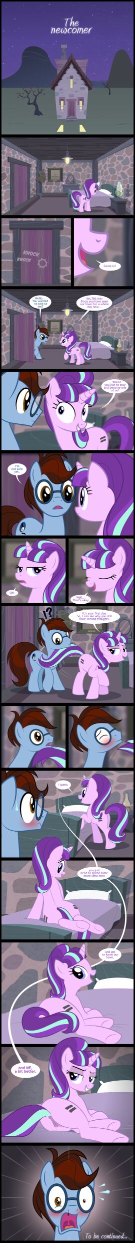 absurd_res canon_x_oc culu-bluebeaver digital_media_(artwork) duo earth_pony english_text equid equine female feral friendship_is_magic hasbro hi_res horn horse ink_bluehooves_(oc) long_image male male/female mammal my_little_pony mythological_creature mythological_equine mythology pony seductive sex starlight_glimmer_(mlp) tall_image text unicorn vector vector_art