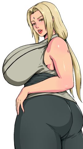 1girls alternate_breast_size ass ass_focus big_ass big_breasts blonde_hair breasts breasts_bigger_than_head brown_eyes clothing doodlexxx ecoas edit facial_mark female female_only forehead_mark from_behind fully_clothed gilf huge_ass huge_breasts kimono large_breasts light-skinned_female light_skin lipstick long_hair looking_at_viewer looking_back looking_back_at_viewer low_twintails makeup massive_breasts mature mature_female milf naruto naruto_(classic) naruto_(series) naruto_shippuden pants pinup plain_background plump ponytail sagging_breasts sash sideboob simple_background solo solo_focus thick_ass thick_thighs thighs third-party_edit thunder_thighs tsunade twintails very_long_hair voluptuous voluptuous_female white_background