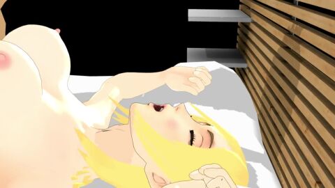 1boy 1boy1girl arms_above_head attack_on_titan blonde-haired_female blonde_female blonde_hair blue_eyes blue_eyes_female breasts couple_(romantic) couple_sex dark_brown_hair ejaculation enjoying_sex erehisu eren_jaeger female happy_female happy_sex historia_reiss im_whoop implied_ejaculation implied_penetration implied_sex implied_vaginal implied_vaginal_penetration kissing kissing_while_penetrated light-skinned_female lying_on_back lying_on_bed male_with_female mikumikudance missionary_position missionary_sex muscular_male naked naked_female naked_female_with_naked_male naked_male nipples no_sound no_visible_genitalia pillow sex sexual_intercourse shaking_breasts shingeki_no_kyojin straight_sex surprised surprised_expression tagme tbomb100 thrusting thrusting_into_pussy tongue_kiss video white_bed wooden_bed_frame