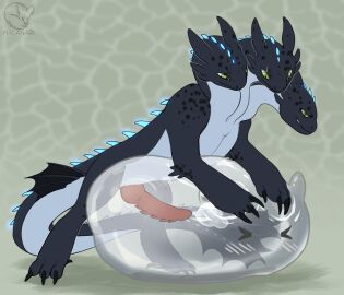 3_heads animal_only bodily_fluids cum dragon european_mythology eye_scar facial_scar feral genital_fluids genitals greek_mythology green_eyes green_sclera halanari hi_res hydra male male_feral masturbation multi_head mythological_creature mythological_scalie mythology penetrable_sex_toy penile penile_masturbation penis scalie scar sex_toy slime solo translucent