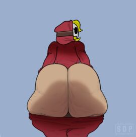 1girls ass ass_bigger_than_head ass_focus ass_up big_ass big_butt blonde_female blonde_hair bottom_heavy color color_edit colored colorshun female female_focus female_only huge_ass ignantastro mario_(series) nintendo shy_gal stardustpapi