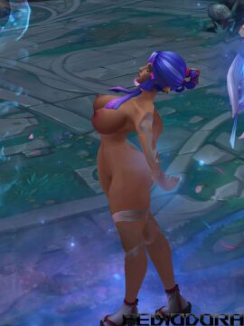 3d ass big_ass big_breasts breasts fediodora female karma_(league_of_legends) league_of_legends nude spirit_blossom_karma