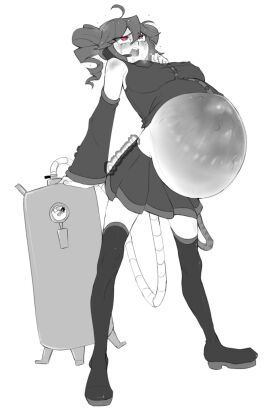 about_to_burst air_inflation breasts close_to_bursting cumflation elfsexer69 female inflation kasane_teto