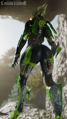 1girls 3d 3d_(artwork) 3d_model 3d_render anthem cave female female_focus female_only humanoid interceptor interceptor_(anthem) niki3d outdoors robot robot_girl robot_humanoid robot_joints robotic_arm thick_thighs thighhighs thighs