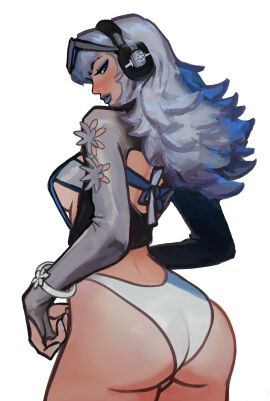 1girls ass ass_focus female female_only looking_back luna_snow luna_snow_(cool_summer) luna_snow_(marvel_rivals) marvel marvel_comics marvel_rivals peterchai58 thick_thighs