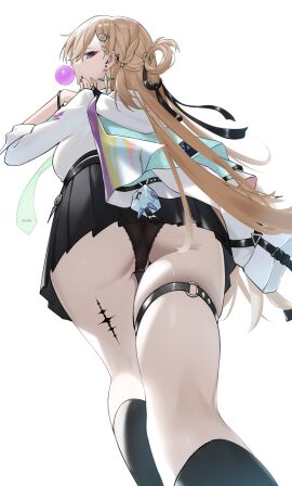 ass ass_focus big_ass big_breasts big_butt big_thighs dongye1551 legs lynae_(wuthering_waves) pussy thong wuthering_waves