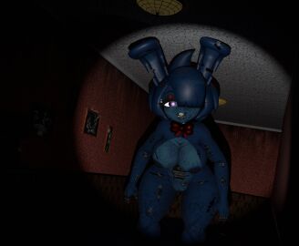 3d anthro big_breasts bonfie breasts cryptiacurves dark_room exposed_pussy fazclaire's_nightclub female five_nights_at_freddy's flashlight fredina's_nightclub furry hallway ikytaru looking_at_viewer naked naked_breasts naked_female nightmare_bonnie pussy scaroused scary solo thick_thighs voluptuous wide_hips