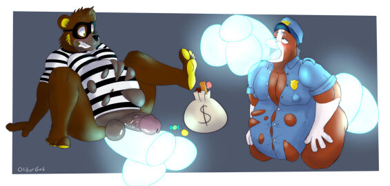 anal anal_sex anthro ass balls bear belly belly_inflation big_penis bodily_fluids clothing costume cum cum_in_ass cum_in_mouth cum_inside disembodied_penis equid equine genital_fluids genitals geyser_(olibur) ghost halloween hi_res holidays horse inflation looking_pleasured looking_surprised male male/male mammal musclegut muscular nipple_outline oliburgob oral oral_penetration pecs penetration penis solo spirit torn_clothing translucent translucent_penis