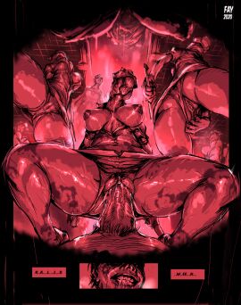 2d 2d_(artwork) big_breasts breasts bubble_head_nurse english_text faymantra female female_pubic_hair male nightmare_waifu nipples nurse_(silent_hill) panties penis pussy pussy_juice silent_hill text undead vagina vaginal_penetration