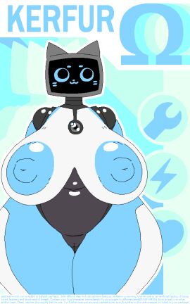 1girls 2d areolae big_breasts big_nipples big_thighs breasts chubby edit edited female female_only furry huge_breasts huge_thighs humanoid kerfur kerfur_omega_(votv) nipples nsfwoaf overweight pussy robot robot_girl robot_humanoid screen_face solo solo_female thick_thighs voices_of_the_void