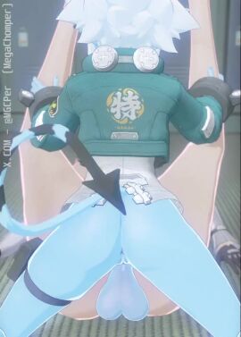 big_balls demon_girl from_behind futa_on_female futanari horns legs_up mating_press mgcper partially_clothed shorter_than_30_seconds soukaku_(zenless_zone_zero) tagme tsukishiro_yanagi video zenless_zone_zero