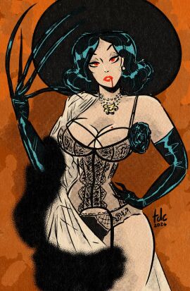 1girls alcina_dimitrescu ass big_ass big_breasts big_thighs black_hair breasts bust busty capcom chest curvaceous curvy curvy_figure digital_media_(artwork) female giantess hips hourglass_figure huge_ass huge_breasts humanoid large_ass large_breasts large_female legs light-skinned_female light_skin mature mature_female milf mini_giantess mother pale-skinned_female pale_skin resident_evil resident_evil_8:_village solo tall_female thedarkcartoon thick thick_hips thick_legs thick_thighs thighs voluptuous voluptuous_female waist wide_hips wide_thighs