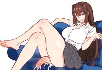 1futa alternate_version_available aozaki_aoko big_penis blue_eyes bottomless breasts brown_hair clothed clothing cum cum_on_penis ebora erection futa_only futanari human intersex large_breasts large_penis light-skinned_futa light_skin long_hair mahou_tsukai_no_yoru mostly_clothed penis sitting solo solo_futa type-moon uncensored youngmanisdown