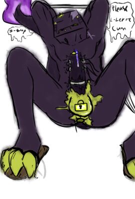 3_toes absurd_res accessory anus blush bodily_fluids bondage bound catmacnasach clothing cock_ring crio_(catmacnasach) cum enderman feet flip_flops footwear genital_fluids hi_res humanoid jewelry leaking_cum male male_focus male_only microsoft minecraft mojang null_bulge orgasm_denial penis penis_accessory penis_jewelry piercing restraints sandals sex_toy shoes slime solo teasing toes vibrator xbox_game_studios