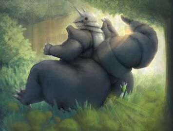 absurd_res aggron anthro ass big_ass big_butt curvy_figure dominant dominant_female duo facesitting fart fart_fetish farting_on_face female forest forest_background generation_3_pokemon hi_res larger_female latios legendary_pokemon light male male/female nature nature_background nintendo nude obese outside overweight plant pokemon pokemon_(species) sitting sitting_on_another size_difference smothering sunlight tail thiccomode thick_thighs tree voluptuous wide_hips