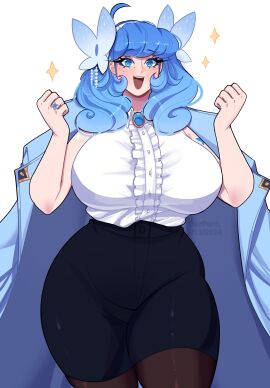 1girls ass big_ass big_boobs big_breasts big_thighs big_tits blue_eyes blue_hair bluesky bluesky_logo blush blushing_at_viewer boob boobs boobs_bigger_than_head breasts breasts_bigger_than_head brooch butterfly butterfly_hair_ornament cape coat coat_cape coat_on_shoulders cute cute_expression cute_face darpunk excited excited_expression excited_female female female_focus female_only gijinka gijinkafied hair hair_ornament headband huge_boobs huge_breasts human humanization humanoid jewelry large_boobs large_breasts massive_breasts mature mature_body mature_female mature_figure milf mommy office office_clothing office_lady purse ring ring_(jewelry) site-tan skirt socialmedia_humanized solo solo_female star star_(symbol) stars suit suit_jacket thick thick_ass thick_thighs thighs tits voluptuous voluptuous_female wavy_hair wide_hips