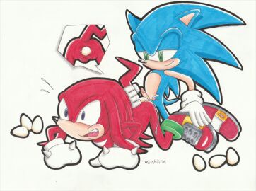 anal anal_egg_laying anal_insertion anal_object_insertion anal_sex anthro anthro_on_anthro anthro_only anthro_penetrated anthro_penetrating anthro_penetrating_anthro ass balls ballsack bedroom_eyes black_nose closed_mouth color colored dick doggy_style echidna egg egg_laying eggs footwear furry furry_male furry_only gay gay_anal gay_sex glove gloved_hands gloves green_eyes hedgehog knuckles_the_echidna lube male male/male male_only male_penetrating male_penetrating_male misshiirin mouth_closed open_mouth penis pointed_ears pointy_ears purple_eyes red_footwear red_shoes scan signature signed simple_background smile smiling smiling_at_partner sonic_(series) sonic_3 sonic_the_hedgehog sonic_the_hedgehog_(series) sonic_the_hedgehog_3 tail teeth teeth_showing teeth_visible traditional_art traditional_drawing_(artwork) traditional_media traditional_media_(artwork) white_background white_gloves white_sclera yaoi