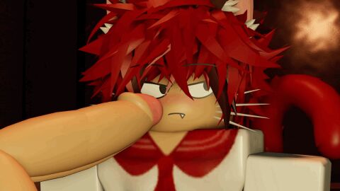 16:9 2boys 3d animated cat_boy cat_ears cat_tail catboy dark_background femboy gay loop male multicolored_hair neko-jan penis penis_on_face red_brown_hair roblox robloxian sailor_uniform school_uniform self_upload sillynekojancat spiky_hair tagme whiskers