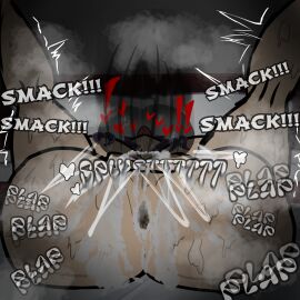 anthro ass bed bedroom big_breasts bizzarekatze breasts continue_after_cum cum cum_in_pussy cum_inside female heart huge_ass katze_(bizzarekatze) mating_press purple_hair pussy shadow sound_effects sweat sweatdrop sweating tongue tongue_out