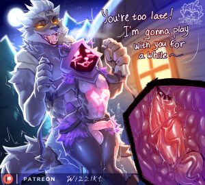 2boys anal anal_knotting anal_sex animal_genitalia animal_penis anthro anthro_on_anthro anthro_penetrated anthro_penetrating anthro_penetrating_anthro ass balls bear black_body black_fur bodily_fluids canid canine canine_genitalia canine_penis countershade_torso countershading crossgender dire_(fortnite) duo english_text epic_games fangs femboy fortnite from_behind_position fur furry gay genderswap genderswap_(ftm) genital_fluids genitals girly grey_body grey_fur heart_(marking) hi_res higher_resolution_available hood humanoid_genitalia humanoid_penis internal internal_anal interspecies knotting larger_male male male/male male_only male_penetrated male_penetrating male_penetrating_male mammal markings multicolored_body multicolored_fur mythological_canine mythological_creature mythology open_mouth outside_sex penetration penile penile_penetration penis penis_in_ass precum purple_body purple_fur raven_team_leader rule_63 sex size_difference smaller_male teeth text were werecanid werecanine werewolf white_body white_fur wide_hips wizzikt yaoi