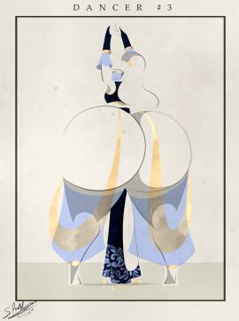 1girls ass ass_body ass_focus behind_view belly_dancer belly_dancer_outfit big_ass bottom_heavy bubble_ass dancer dancer_outfit fat_ass female female_focus female_only giant_ass gigantic_ass huge_hips huge_thighs hyper hyper_ass hyper_hips massive_ass massive_hips massive_thighs revealing_clothes round_ass selaiki selaiki_dancer selaiki_history_(sparks_spectrum) solo sparks_spectrum thick_ass thick_thighs wide_hips