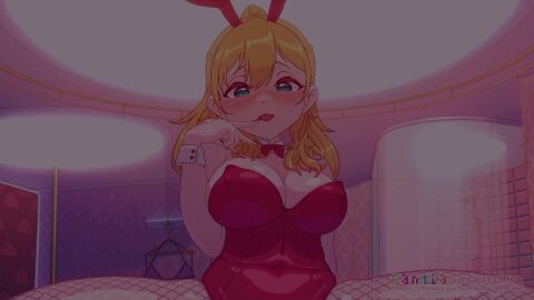 animated blonde_hair bunny_ears bunnysuit cowgirl_position fxx original original_character pov sound tagme video