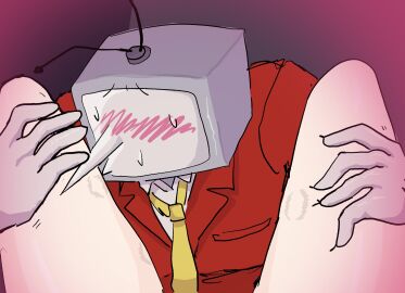 deltarune male oc_x_canon self_ship self_upload sillygirl420 tagme tenna_(deltarune) tv tv_head