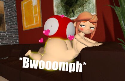 3d alternate_ass_size ass ass_expansion big_ass blush college_girl couch_girl expansion female female_only garry's_mod gmod huge_ass human_meggy kaibernation laying_on_stomach meggy_spletzer mushroom smg4