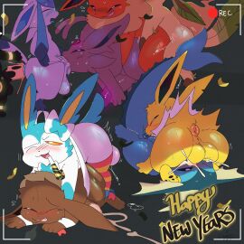 1:1 anal anal_sex anus ass balls black_body blue_body blush blush_lines blushing brown_body brown_fur cum cum_in_ass cum_in_mouth double_penetration eevee eeveelution english_text erection espeon feral feral_on_feral feral_penetrated feral_penetrating feral_penetrating_feral fivesome flareon fur gay gay_orgy gay_sex generation_1_pokemon generation_2_pokemon generation_4_pokemon generation_6_pokemon genitals glaceon group hi_res jolteon leafeon male male/male male_penetrated male_penetrating male_penetrating_male nintendo open_mouth oral oral_penetration oral_sex orange_body orgy penetration penile penile_penetration penis pokemon pokemon_(species) precum precum_on_ground purple_body purple_fur quadruped recording sex side_view snappy_snaz sweat sylveon umbreon vaporeon white_body yellow_body yellow_fur