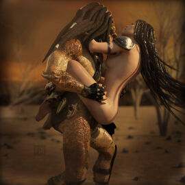 1boy 1boy1girl 1girls 3d 3d_(artwork) alien alien/human alien_(franchise) alien_boy alien_vs_predator areola areolae asian asian_female ass barefoot big_breasts black_hair blurry_background bottomless braided_hair breasts closed_eyes dark_hair dark_horse dreadlocks feet female functionally_nude functionally_nude_female hair hetero hetero_sex heterosexual human human_female interspecies interspecies_sex light-skinned_female light_skin long_hair machiko_noguchi male monster monster_boy monster_on_female naked naked_female nipples no_bra no_panties no_underwear nude nude_female nudity outdoors outside predator_(franchise) sex simple_background spiceoflife69 stand_and_carry_position standing standing_sex straight straight_sex topless uncensored yautja