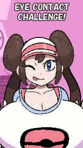 1girls 9:16 animated animated_gif areolae bedroom_eyes big_breasts blue_eyes bouncing_breasts breasts breasts_bigger_than_head breasts_bigger_than_torso breasts_out brown_hair busty caption cleavage clothing female female_only gif half-closed_eyes hat huge_breasts hyper hyper_breasts jiggle jiggling_breasts large_breasts looking_at_viewer massive_breasts mei_(pokemon) nintendo nipple_slip nipples no_bra pixel_animation pixel_art pokemon pokemon_bw2 rosa_(pokemon) shirt smile solo syrupglazed text tongue tongue_out v_sign vertical_video visor_cap