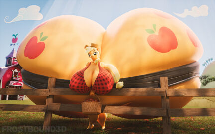 1girls 3d anthro anthro_horse anthro_pony anthropomorphic apple applejack applejack_(mlp) ass ass_bigger_than_body ass_bigger_than_breasts ass_bigger_than_head ass_bigger_than_torso ass_built_separately barefoot barefoot_on_grass barn basket blonde-haired_female blonde_hair blonde_tail breasts butt_bigger_than_body butt_bigger_than_breasts butt_bigger_than_head butt_bigger_than_torso cleavage clouds colossal_ass colossal_butt colossal_thighs cowboy_hat cutie_mark daytime female female_focus female_only fence flannel friendship_is_magic frostbound furry green_eyes hasbro hat hips horse_tail hyper hyper_ass hyper_bimbo hyper_breasts large_ass large_breasts looking_at_viewer meat_wall_(body_type) mlp_g4 my_little_pony my_little_pony:_friendship_is_magic my_little_pony_friendship_is_magic nipple_bulge outdoors outside pony ponytail sky smile stretched_clothing tail thick_thighs thighs wardrobe_malfunction wide_hips
