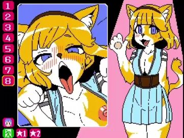 1female 1girls 1male 2d animated blush blush_lines breasts cat_ears cum cum_girls_vol.3_-_goddess_continent cum_in_mouth cum_on_body cum_on_breasts cum_on_face ejaculation female flustered furry jermaneels looking_at_viewer melis_(cum_girls) nipples no_penetration open_mouth paws penis pixel_art tagme tongue tongue_out video