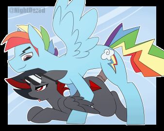 2024 2d_animation 5:4 ambiguous_gender animal_genitalia animal_penis animated black_body black_feathers black_fur black_hair blue_body blue_feathers blue_fur crossover cutie_mark digital_media duo equid equine equine_genitalia equine_penis eyewear feathers female feral flapping_wings frame_by_frame friendship_is_magic from_behind_position fur genitals hair half-closed_eyes hasbro head_down_ass_up hi_res loop male male/ambiguous male/female mammal ms._dazed multicolored_hair multicolored_tail my_little_pony mythological_creature mythological_equine mythology narrowed_eyes nightdazed on_ground open_mouth pegasus penetration penis purple_eyes rainbow_dash_(mlp) rainbow_hair rainbow_tail red_eyes red_hair sex short_playtime side_view smile smirk sunglasses tail watermark wings