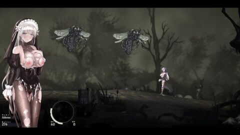 animated defeated_heroine fly game_cg nun sinisistar2 tagme video vore