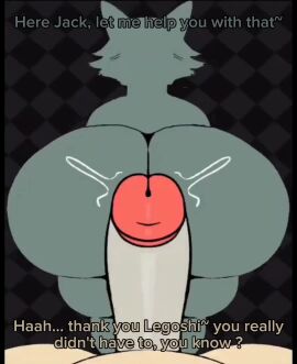 ass beastars beat_banger big_ass big_butt bouncing_on_penis cum cum_in_ass cum_inside jack_(beastars) legoshi_(beastars) mating_press riding_penis tagme thick_cock video