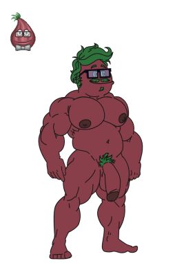 1boy bossvrayder_art flipline_studios male male_only muscular non-human non-human_only nude nude_male onion papa_louie sarge_(papa_louie) toony video_game video_game_character video_game_franchise video_games