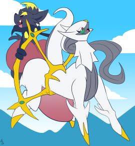 2020 ambiguous_gender ambiguous_penetrated animal_genitalia animal_penis arceus big_knot big_penis black_body black_nose canid canine canine_genitalia canine_penis cheek_tuft day deep_penetration duo equid equine erection facial_tuft feral feral_on_feral feral_penetrated feral_penetrating feral_penetrating_feral fox fuf generation_4_pokemon generation_5_pokemon genitals grey_body hi_res huge_cock huge_knot hyper hyper_genitalia hyper_knot hyper_penetration hyper_penis hyper_stomach_bulge interspecies knot legendary_pokemon looking_at_another looking_at_partner looking_pleasured male male/ambiguous male_penetrating male_penetrating_ambiguous multicolored_body nintendo open_mouth outside penetration penis pokemon pokemon_(species) quadruped sex small_but_hung small_top_big_bottom stomach_bulge teeth tongue tuft two-tone_body white_body zorua