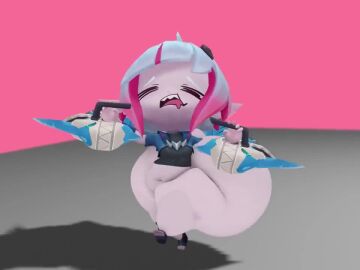 2025 3d 3d_animation animated ass_clapping briar_(league_of_legends) chubby_belly clapping_cheeks closed_eyes drooling extrudedsquared hairclip hyper hyper_butt hyper_hips hyper_thighs league_of_legends navel overweight_female pale_skin restrained shark_costume sharp_teeth smile sound stomach_bulge tagme vampire_girl video walking white_hair
