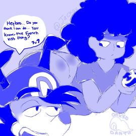 1boy 1femboy 2boys ass ass_crack brown_ass bubble bubble_ass bubble_butt butt_crack chubby chubby_femboy chubby_male cute_femboy cute_male dakko_(dakkodanth) dakkodanth fat fat_ass fat_male femboy male matthew_chad playing_videogame promise sex sex_gay sleep_sex sleeping