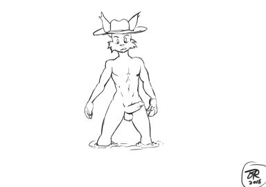 2018 2d_animation animated anthro athletic athletic_anthro athletic_male black_and_white byondrage clothing dated digital_media_(artwork) drake_lynx erection felid feline frame_by_frame furgonomic_hat furgonomic_headwear furgonomics genitals hat hat_only headgear headgear_only headwear headwear_only humanoid_genitalia humanoid_penis lynx male male_only mammal monochrome mostly_nude mostly_nude_anthro mostly_nude_male penis peril quicksand signature sinking solo