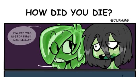 bikini_armor breast_expansion breast_growth breast_growth_(enlargement) breast_squeeze breasts breasts_bigger_than_head comic comic_page female geeltwohaahs jellytina juramg large_breasts revealing_clothes skelly_(juramg) sound tagme video