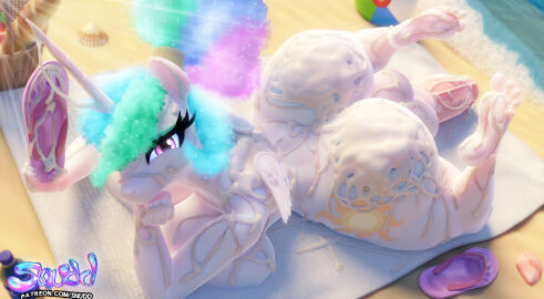 1futa 3d alicorn animal_genitalia anthro ass balls basket beach beach_towel big_balls big_breasts big_penis breasts completely_nude covered_in_cum cumshot curvy curvy_figure cutie_mark dickgirl digital_media equine erection eyelashes feet feet_up foot_fetish footprint_on_sandals friendship_is_magic futa_only futanari genitals hand_on_chin horn horsecock intersex looking_at_viewer lying multicolored_hair my_little_pony nipples nude on_stomach patreon_url penis ponytail princess_celestia_(mlp) purple_slippers seashell slippers snuddy soles thick_thighs toes url veiny_penis voluptuous white_body wings