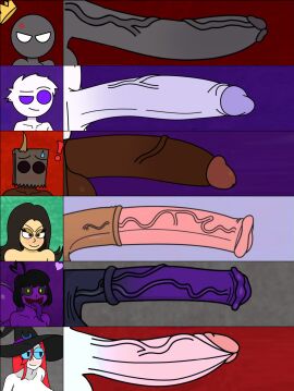 1boy 1futa 1girls amateur_artist balls big_balls big_penis cock_chart edit equine_penis futanari horse_penis horsecock long_penis low_effort male part_1 penis penis_chart penis_comparison penis_size_chart penis_size_comparison